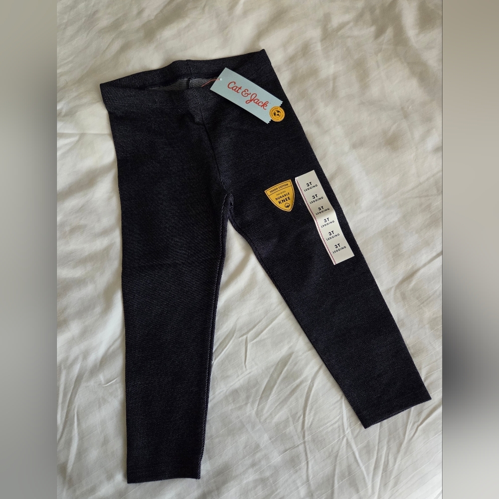 Cat & Jack Girls Denim Leggings 3T